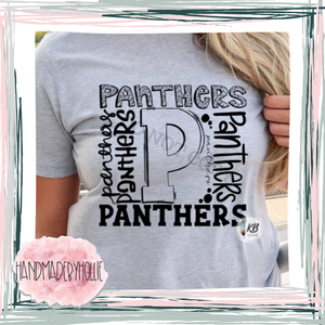 Panthers Typography (black)