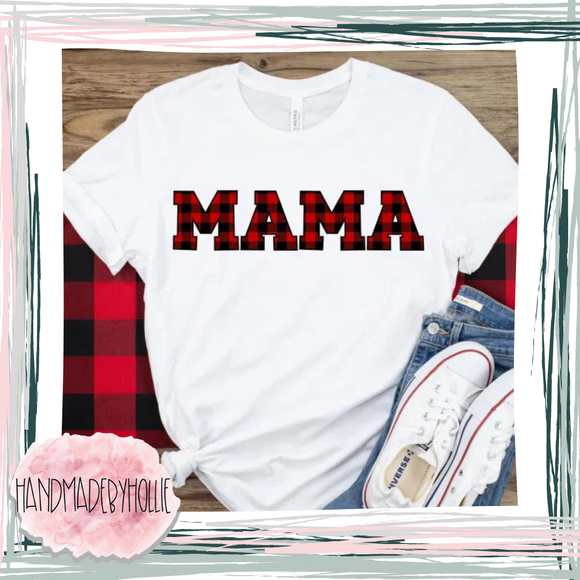 Mama (Buffalo plaid)